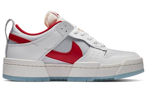 Nike W Dunk Low Disrupt Summit White/Gym Red Womens。